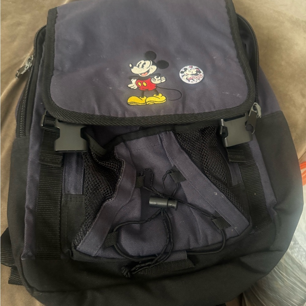 Disney Mickey Mouse Navy and Black Backpack